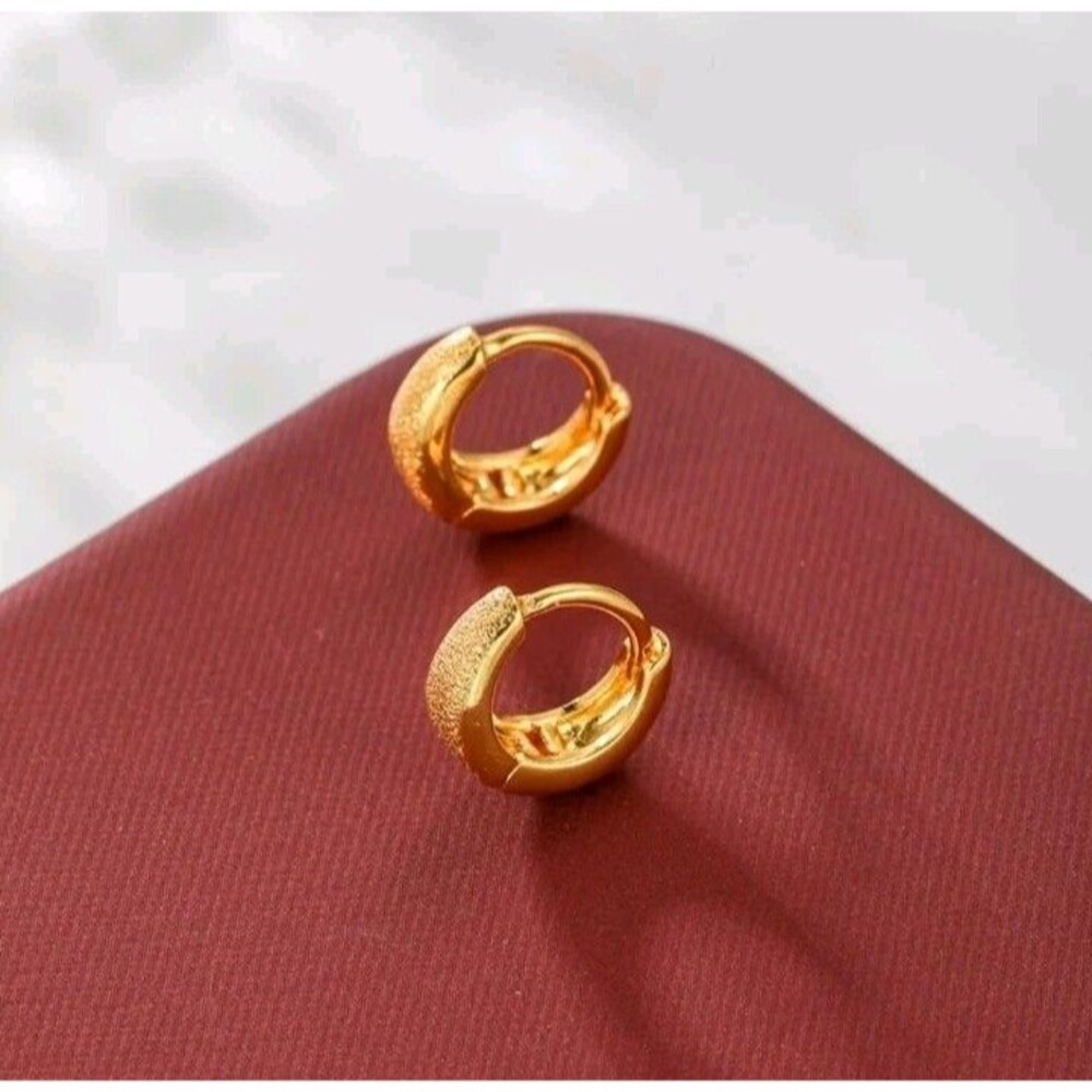 Xuping Fashion Alloy Electroplated 24K Gold Matte Luxury Simple High-End Feel